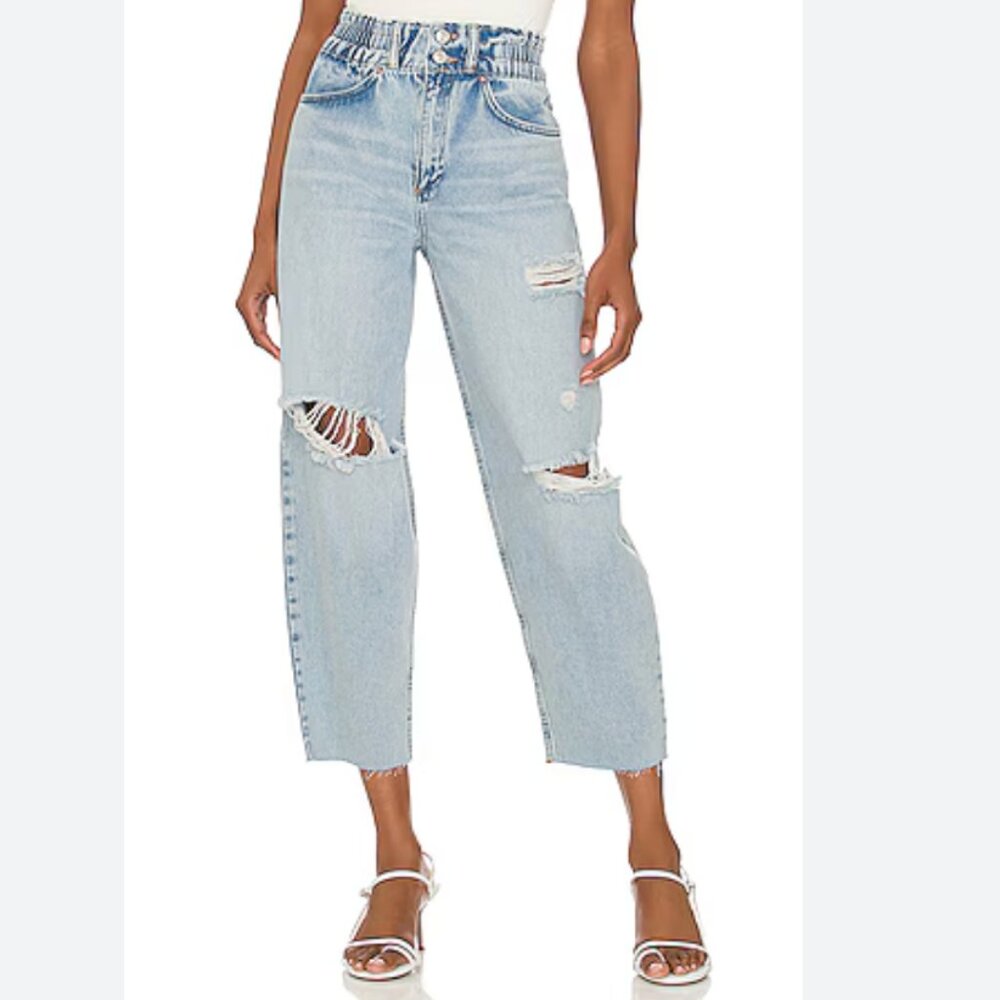 All Saints Elastic Waist Hailey Boyfriend Jeans (6)